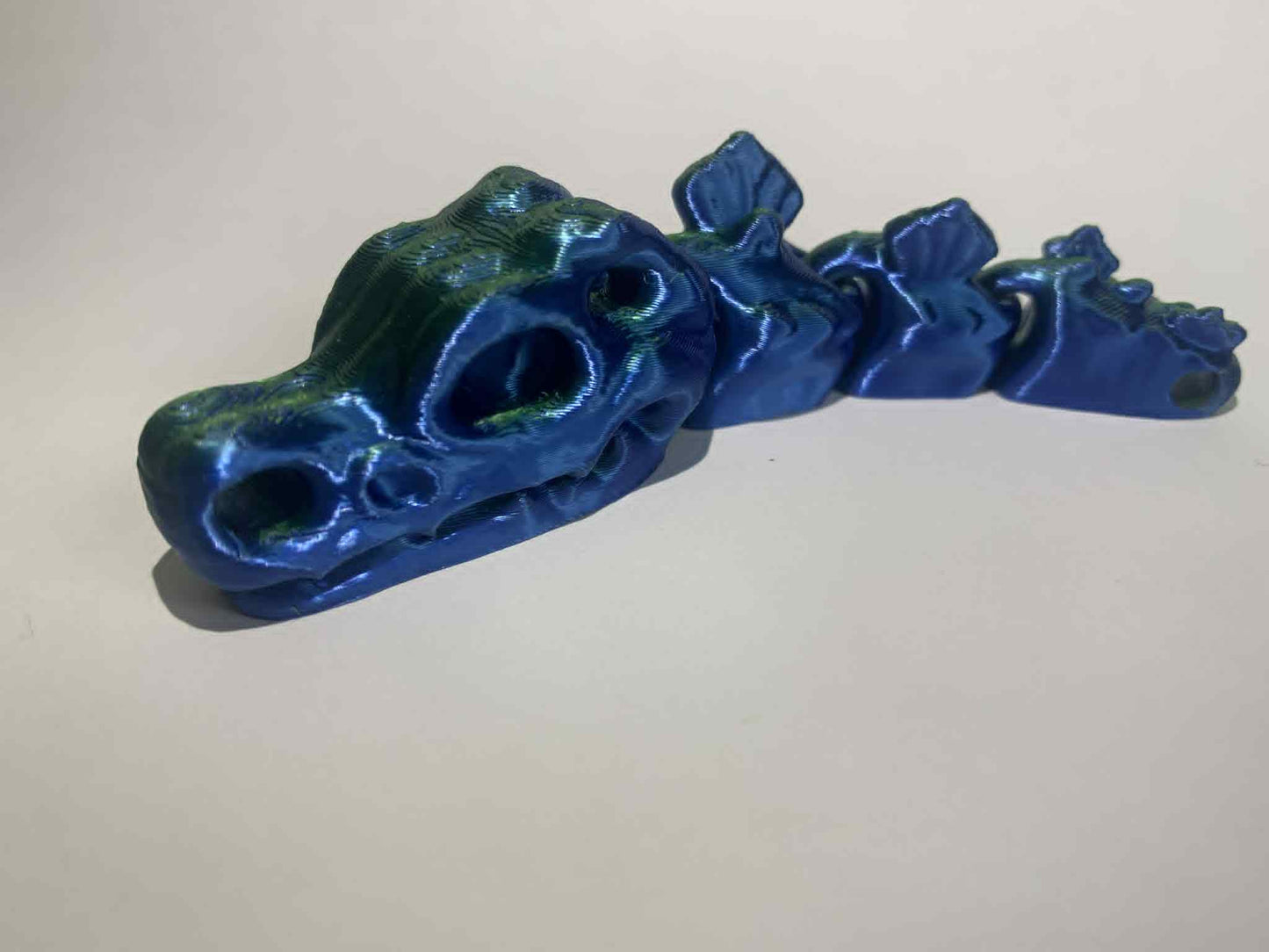 Flexi czaszka dinozaura dual niebiesko-zielony
