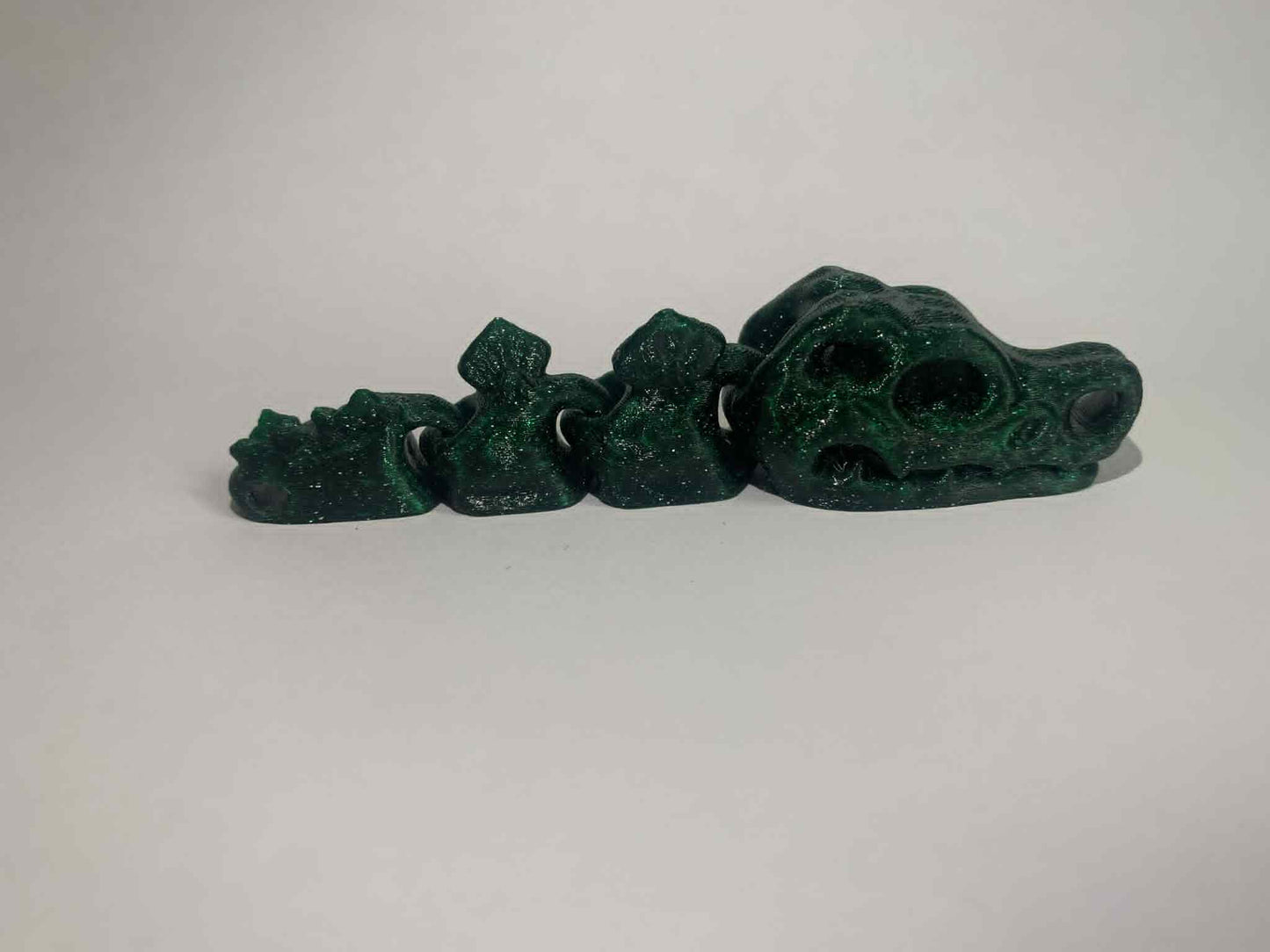 Flexi czaszka dinozaura kosmiczna zieleń
