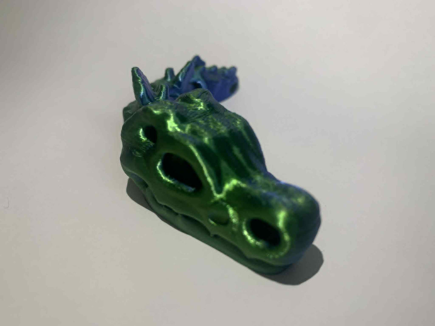 Flexi czaszka dinozaura dual niebiesko-zielony