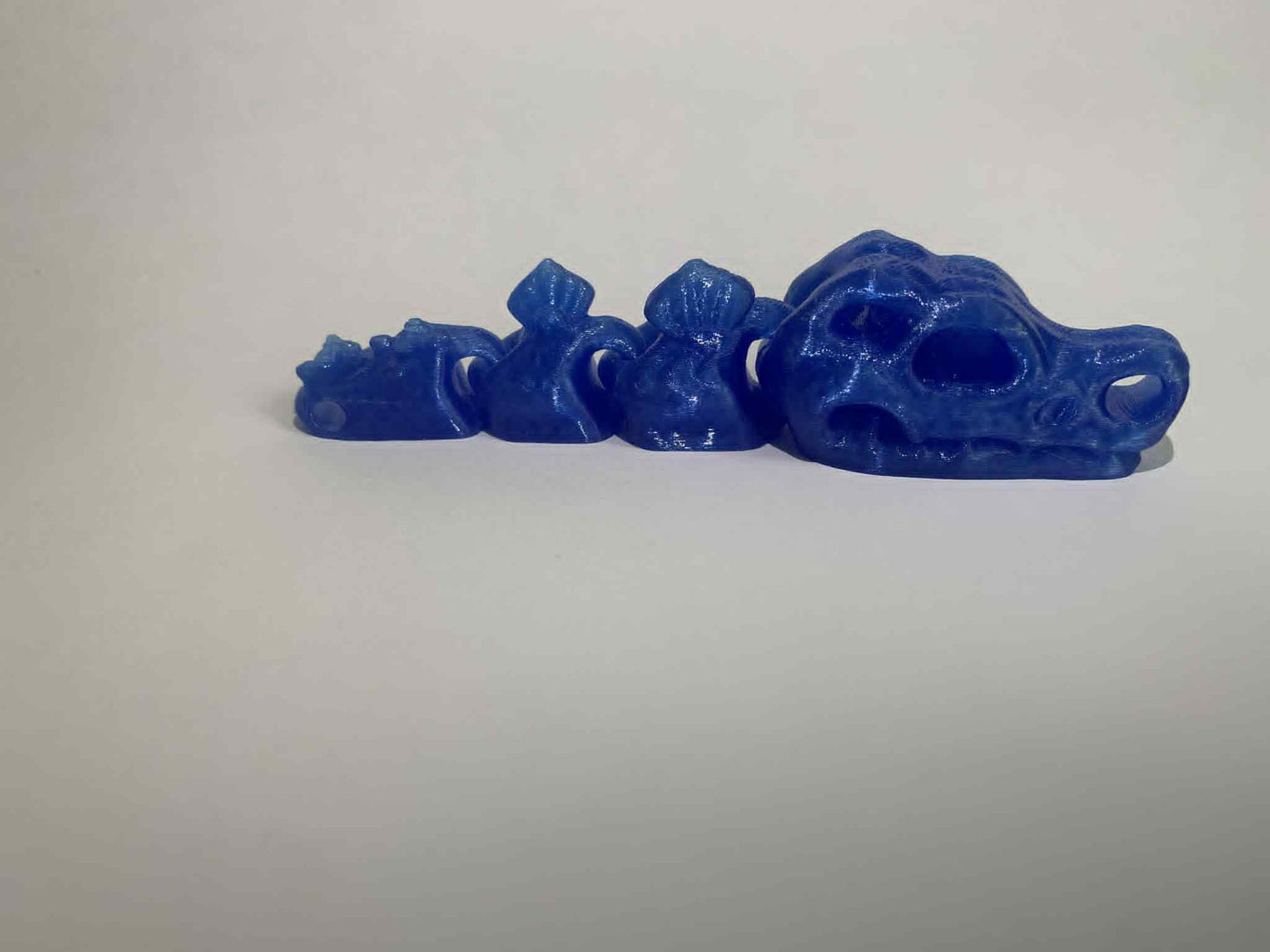 Flexi czaszka dinozaura błekitny