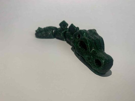 Flexi czaszka dinozaura kosmiczna zieleń