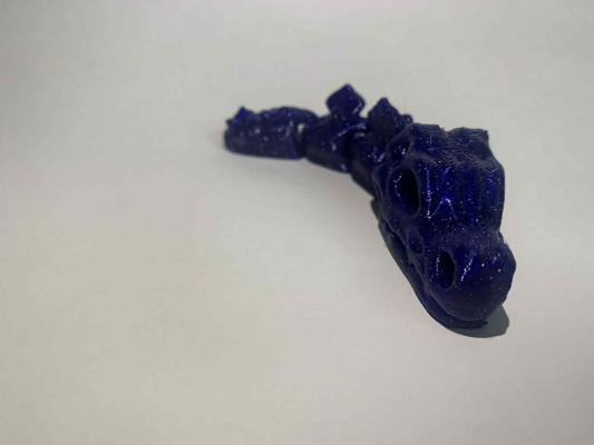 Flexi czaszka dinozaura kosmiczny granat